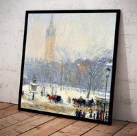 Snowstorm Madison Square Painting Frederick Childe Hassam Canvas Art Fine Art Print