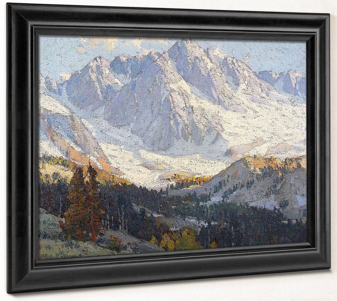Snowy Peaks By Edgar Payne Fine Art Print
