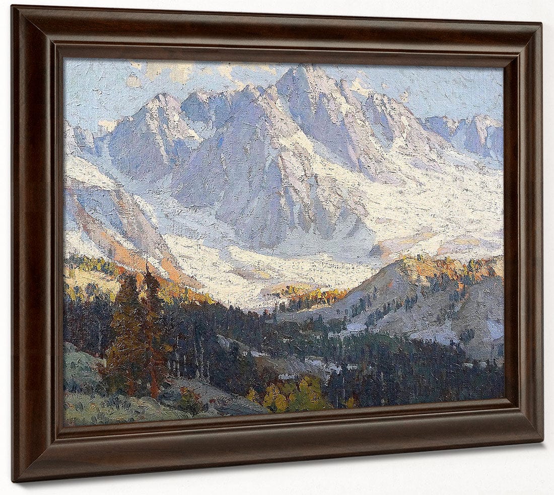 Snowy Peaks By Edgar Payne Fine Art Print