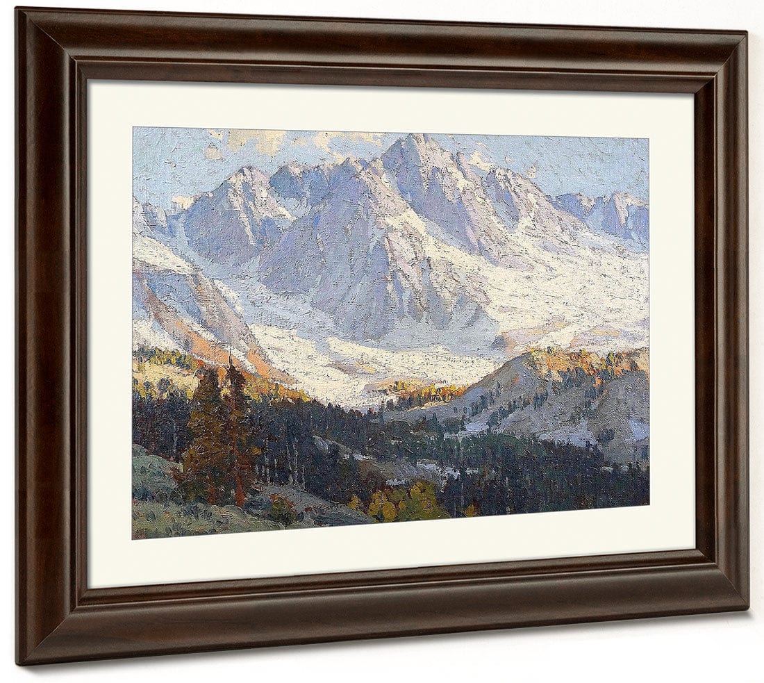 Snowy Peaks By Edgar Payne Fine Art Print