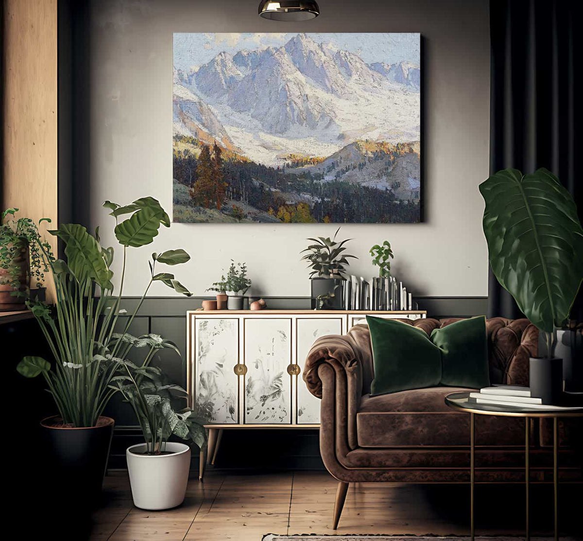 Snowy Peaks By Edgar Payne Fine Art Print