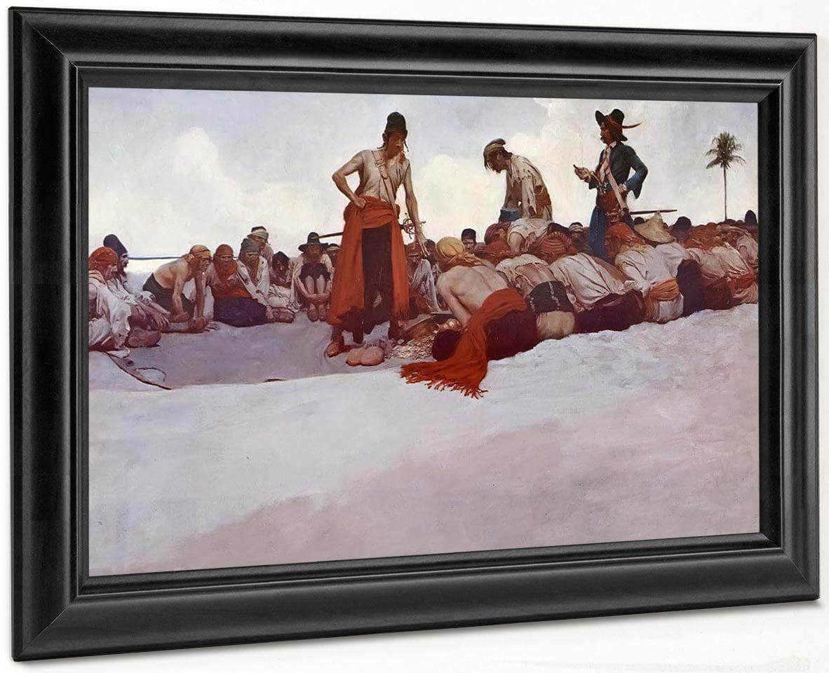 So The Treasure Was Divided By Howard Pyle Fine Art Print