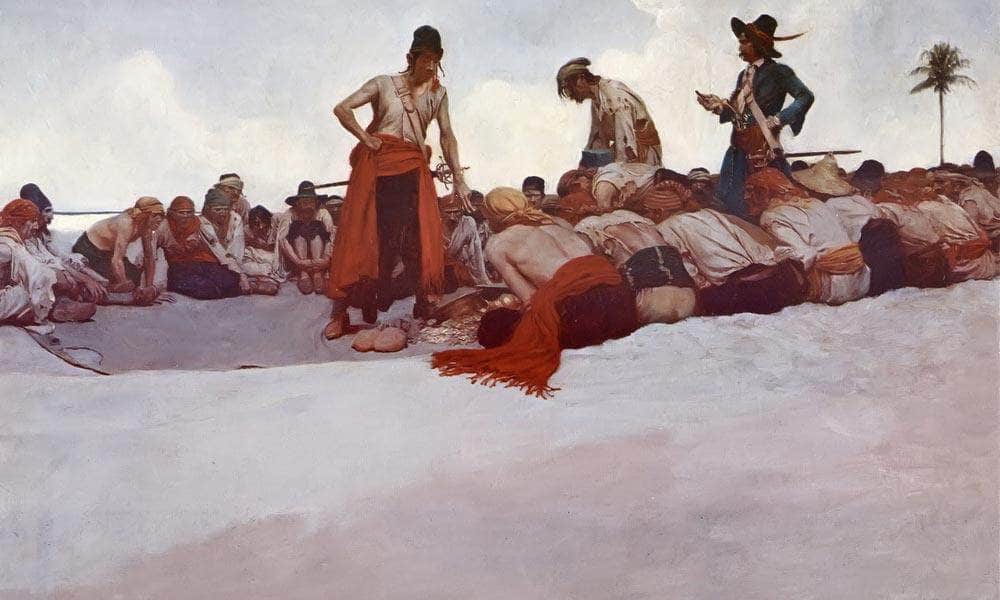 So The Treasure Was Divided By Howard Pyle Fine Art Print