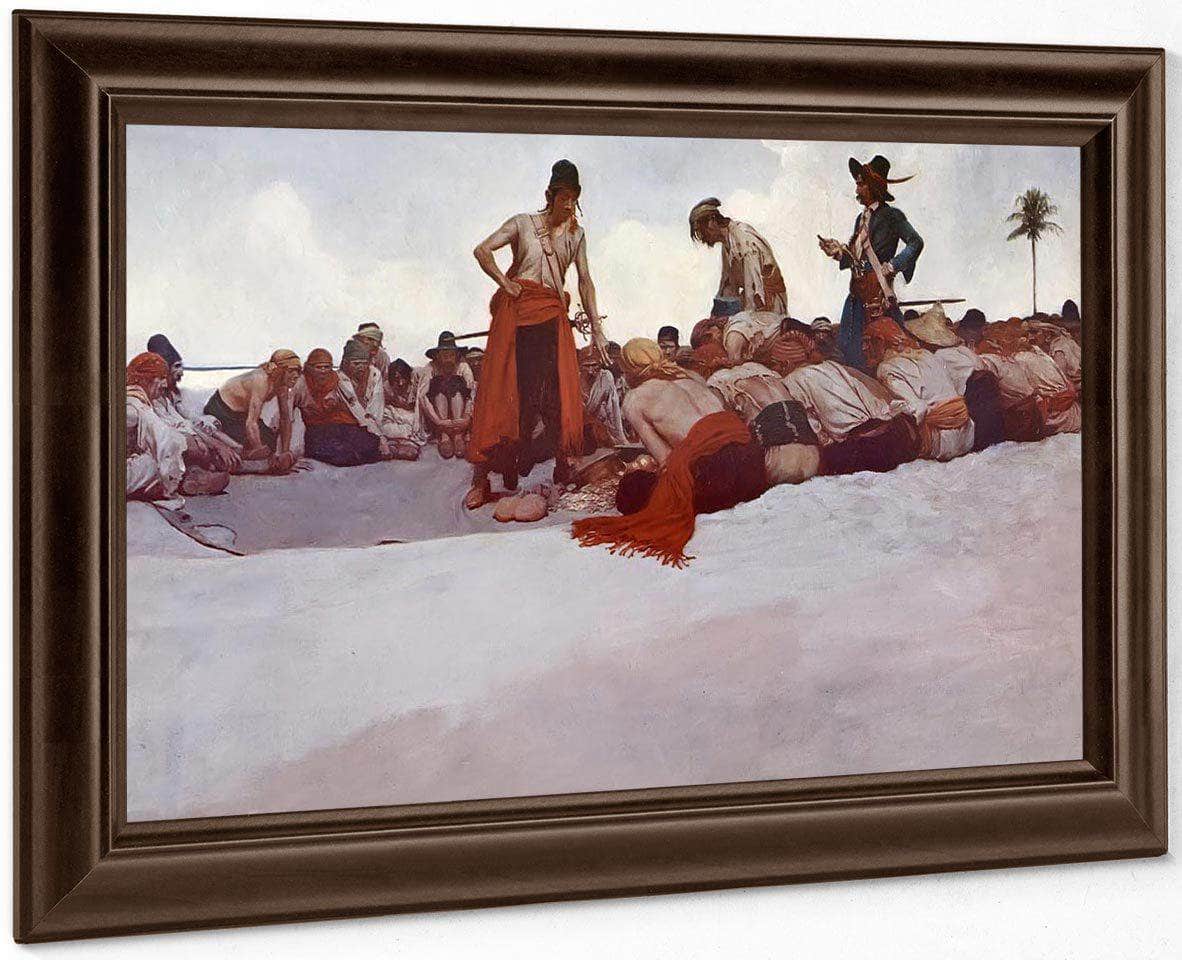 So The Treasure Was Divided By Howard Pyle Fine Art Print