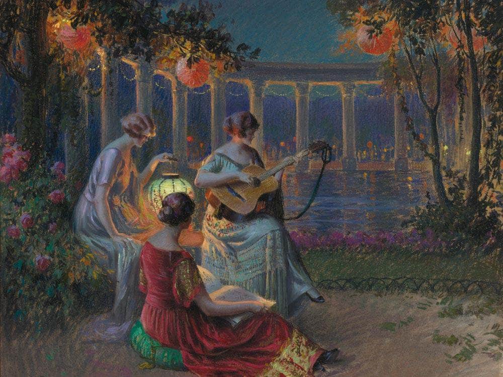 Soir De Fete By Enjolras Delphin Fine Art Print