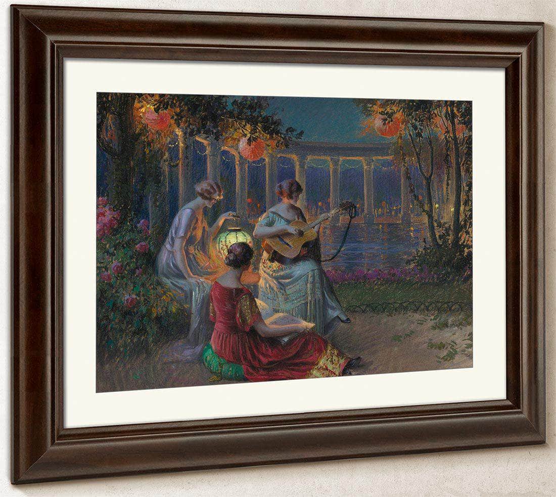 Soir De Fete By Enjolras Delphin Fine Art Print