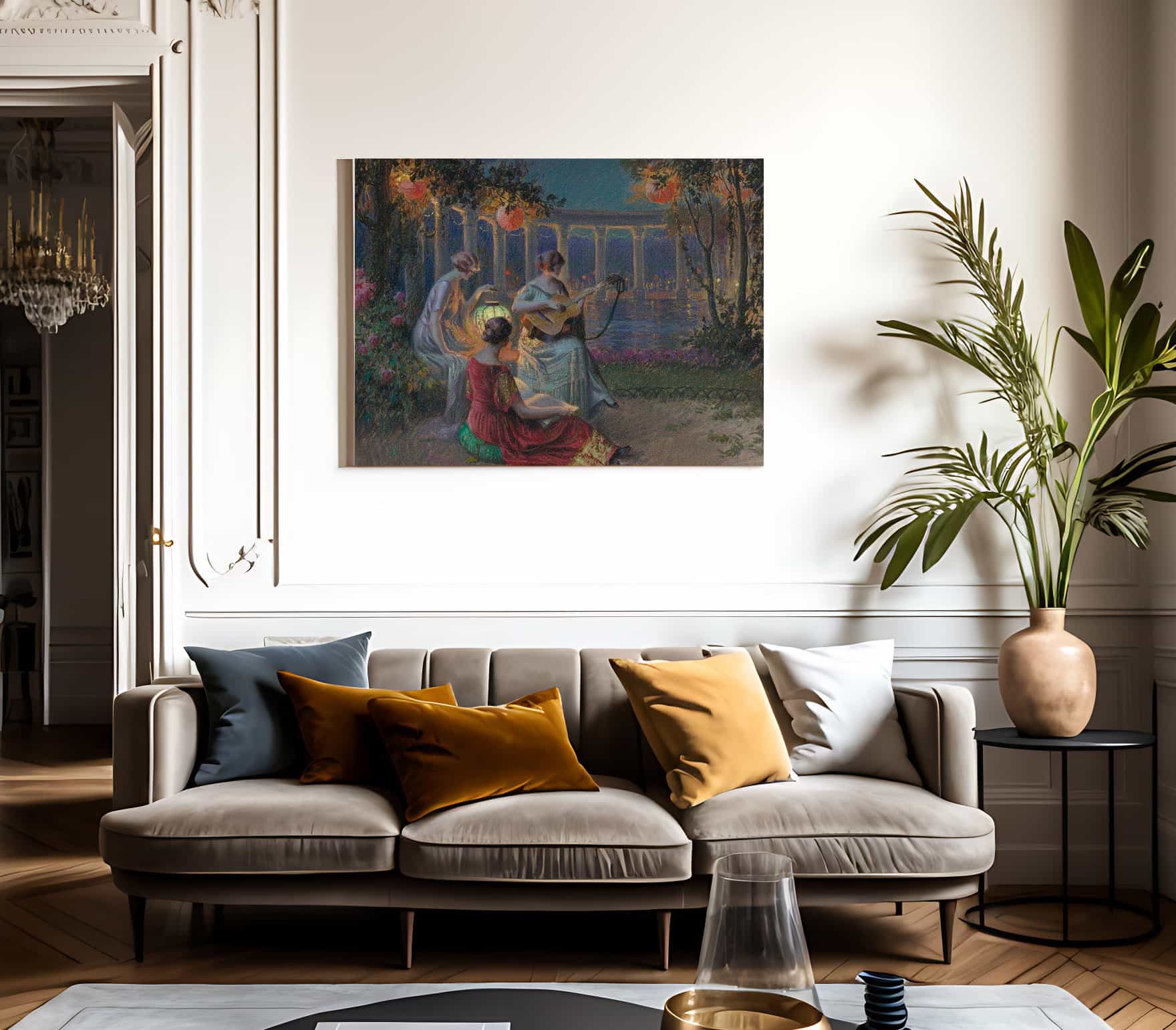 Soir De Fete By Enjolras Delphin Fine Art Print