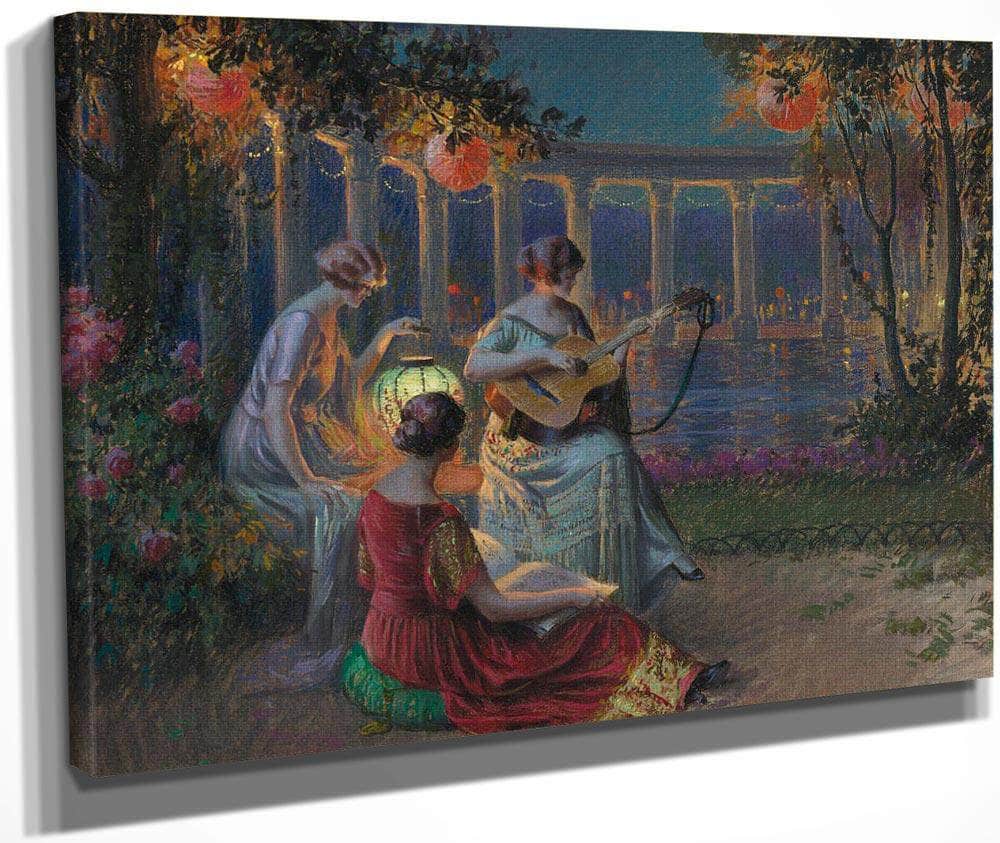 Soir De Fete By Enjolras Delphin Fine Art Print