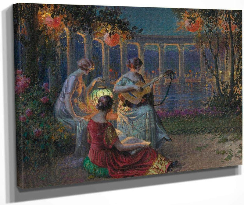 Soir De Fete By Enjolras Delphin Fine Art Print