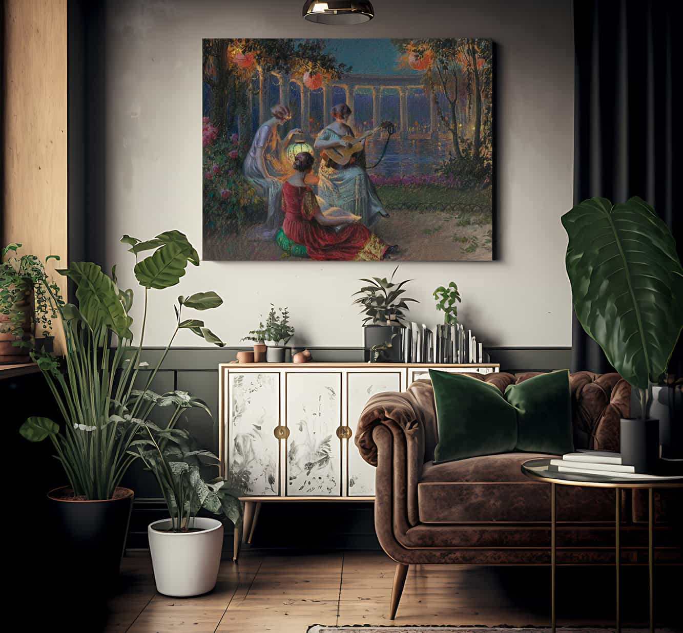 Soir De Fete By Enjolras Delphin Fine Art Print