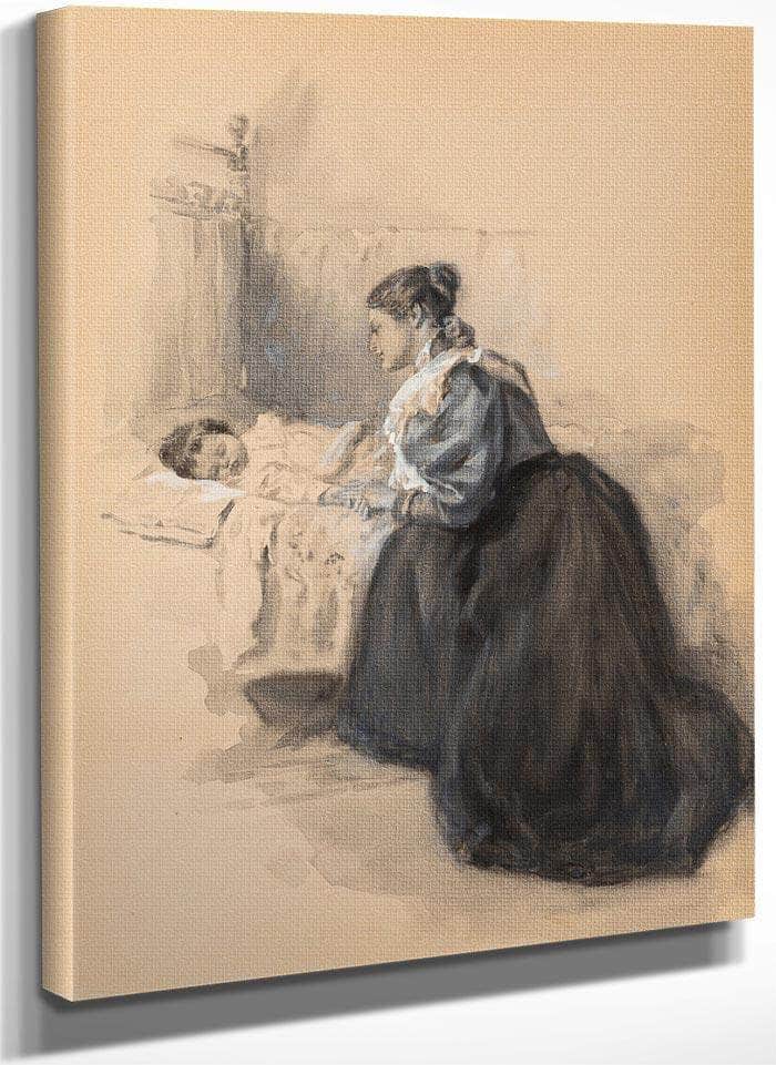Sometime Poem Illustration 1896 By Alice Barber Stephens Fine Art Print