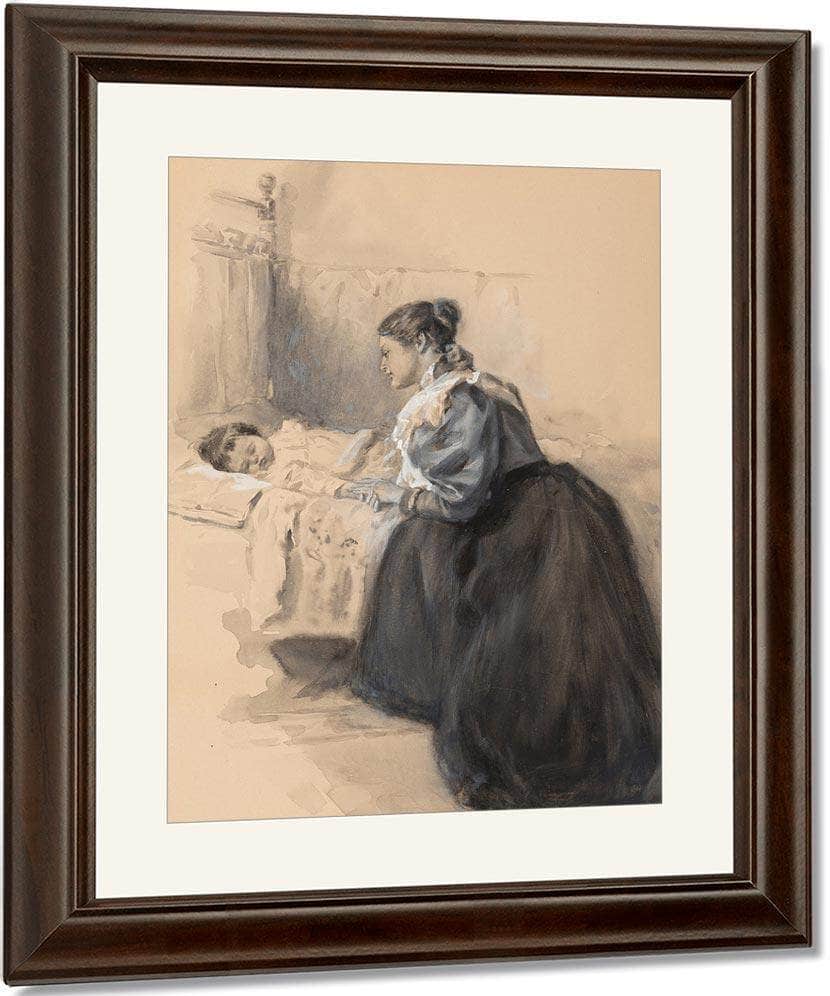 Sometime Poem Illustration 1896 By Alice Barber Stephens Fine Art Print