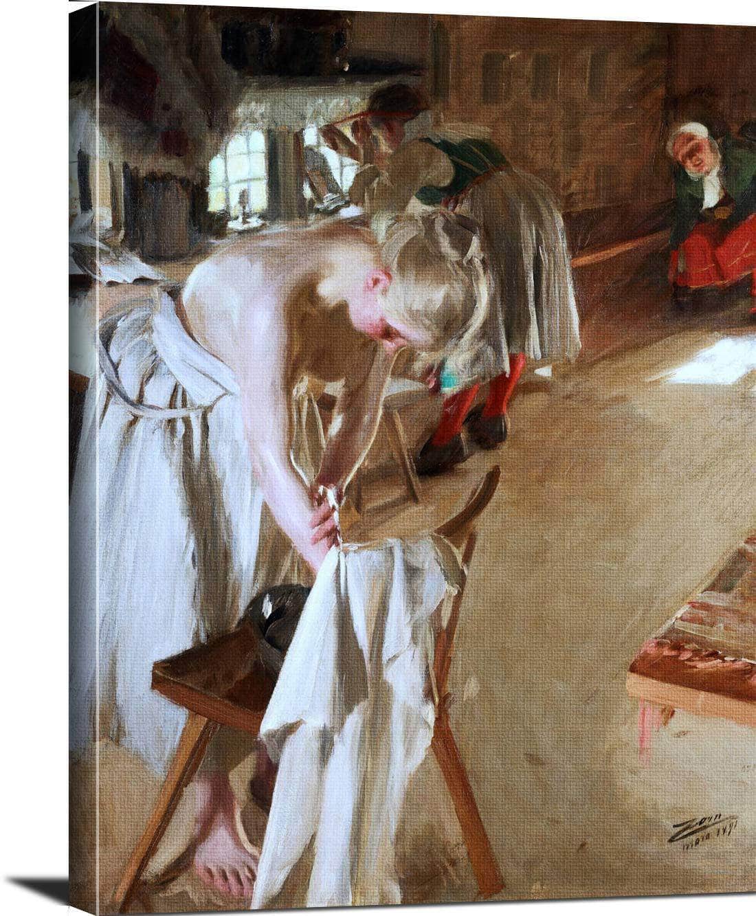 Sondagsmorgon Painting Anders Zorn Canvas Art Fine Art Print