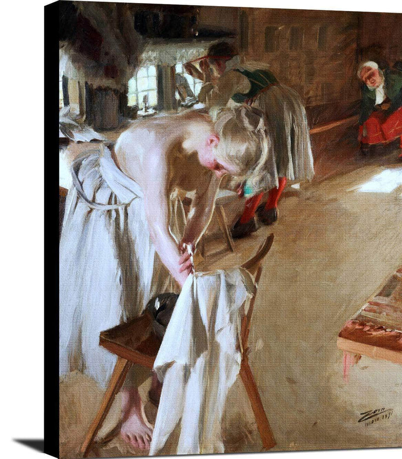 Sondagsmorgon Painting Anders Zorn Canvas Art Fine Art Print