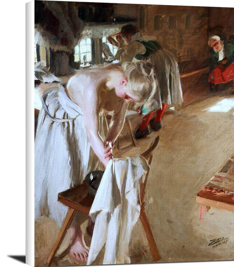 Sondagsmorgon Painting Anders Zorn Canvas Art Fine Art Print