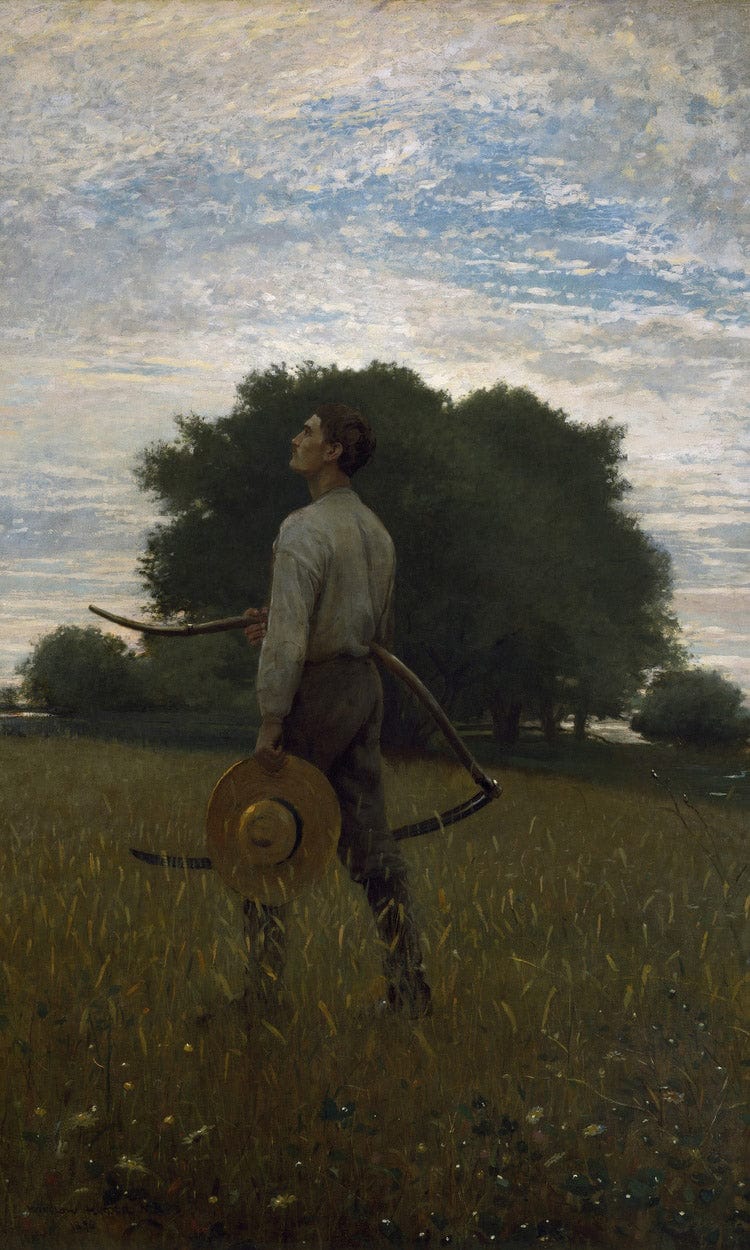Song Of The Lark By Winslow Homer Fine Art Print