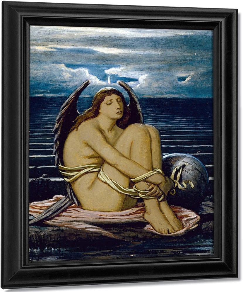 Soul In Bondage By Elihu Vedder Fine Art Print