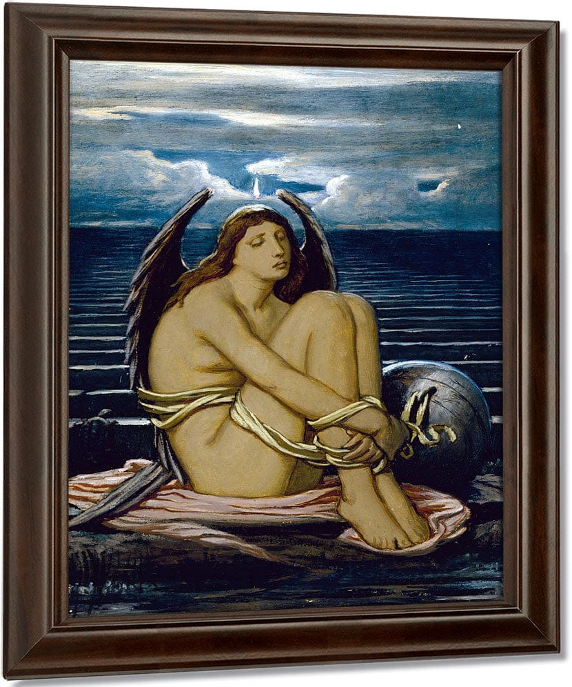 Soul In Bondage By Elihu Vedder Fine Art Print