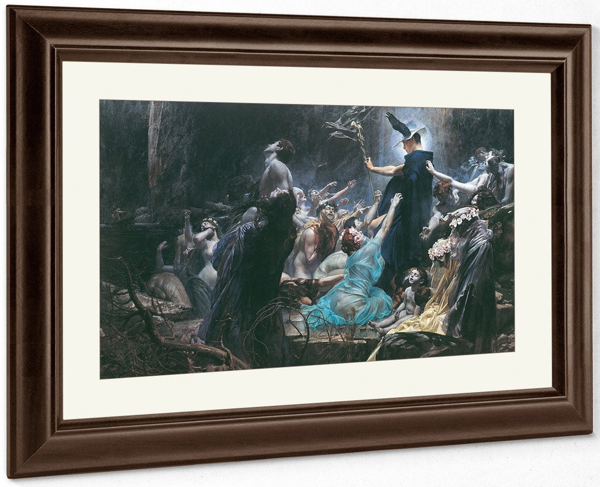 Souls On The Banks Of The Acheron 1898 By Adolf Hiremy Hirschl Fine Art Print