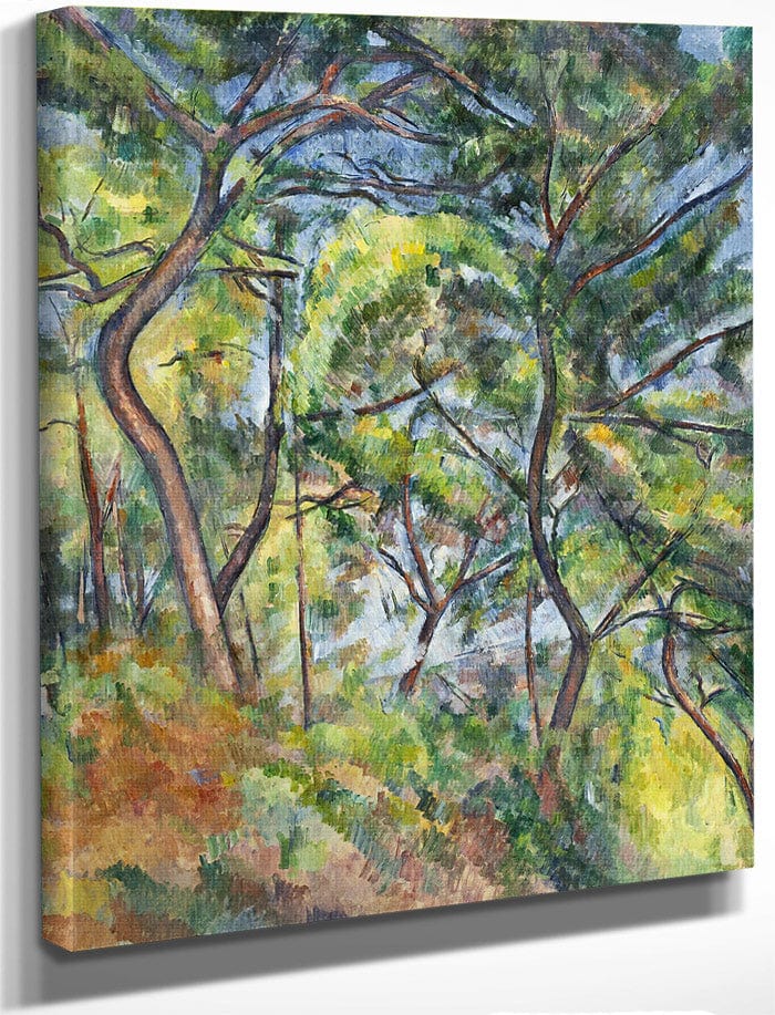 Sous Bois By Paul Cezanne Fine Art Print