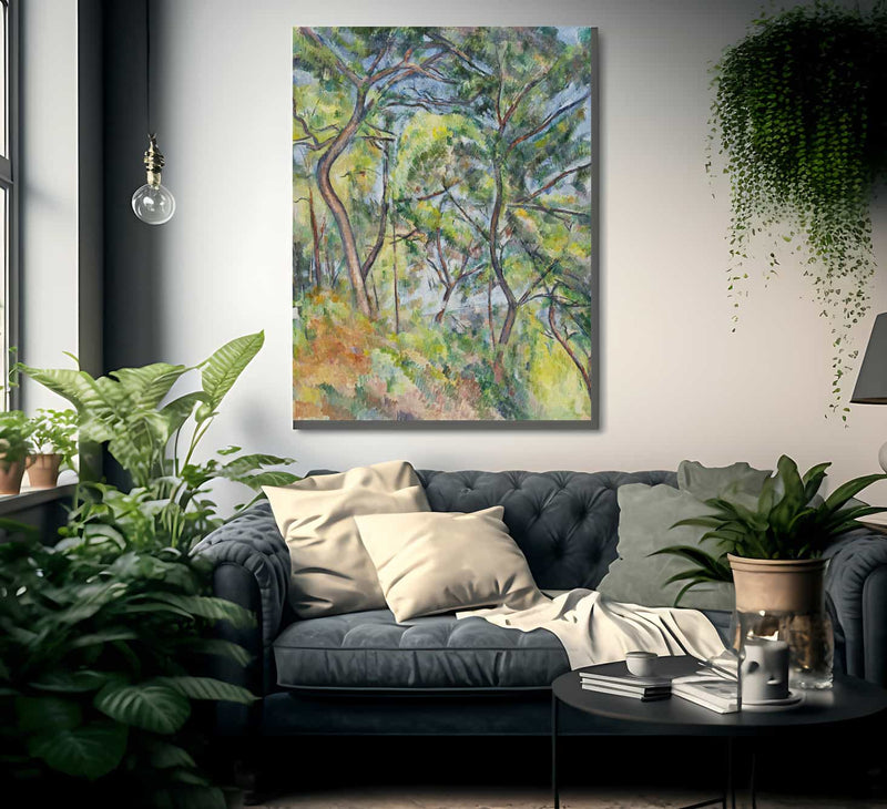 Sous Bois By Paul Cezanne Fine Art Print