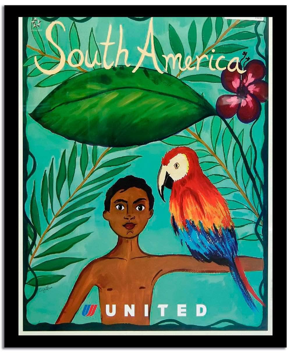 South America  Vintage Poster Fine Art Print