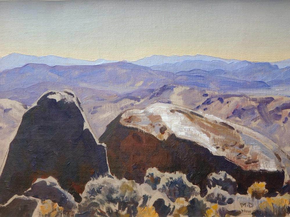 South From Quartz Mountain By Maynard Dixon Fine Art Print