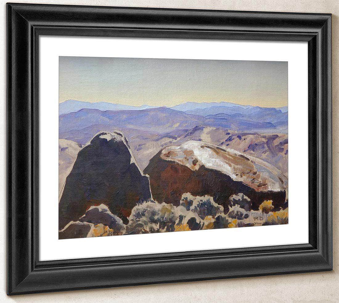 South From Quartz Mountain By Maynard Dixon Fine Art Print
