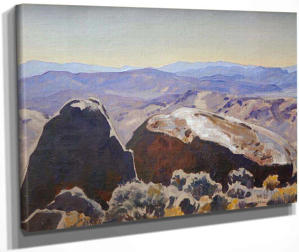 South From Quartz Mountain By Maynard Dixon Fine Art Print