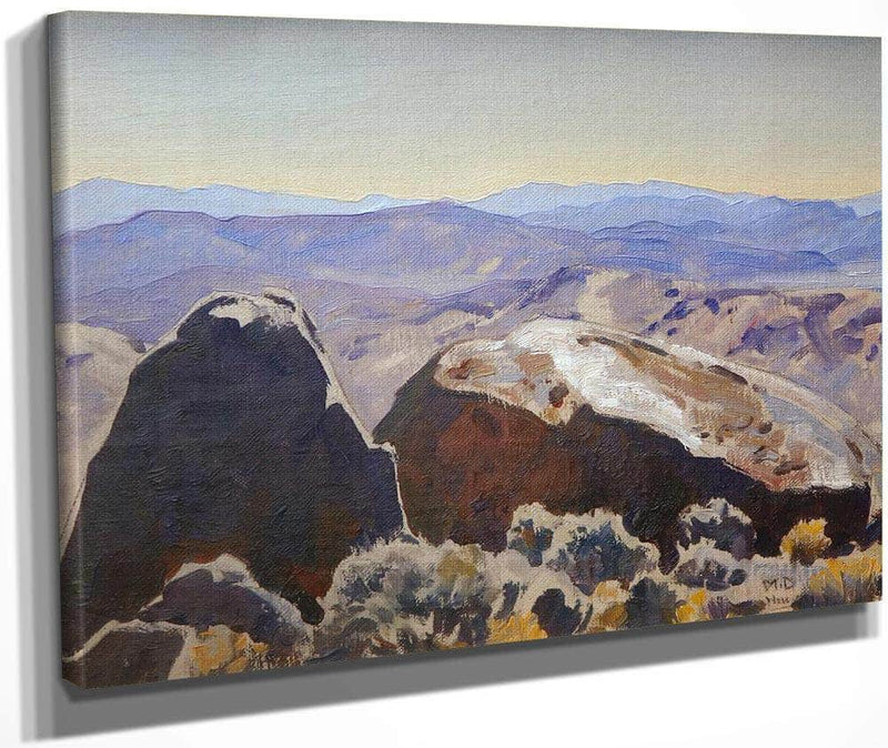 South From Quartz Mountain By Maynard Dixon Fine Art Print