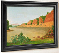 South Side Of Buffalo Island, Showing Buffalo Berries In The Foreground By George Catlin Fine Art Print