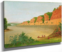 South Side Of Buffalo Island, Showing Buffalo Berries In The Foreground By George Catlin Fine Art Print