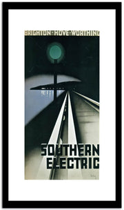 Southern Electric  Vintage Postera Fine Art Print