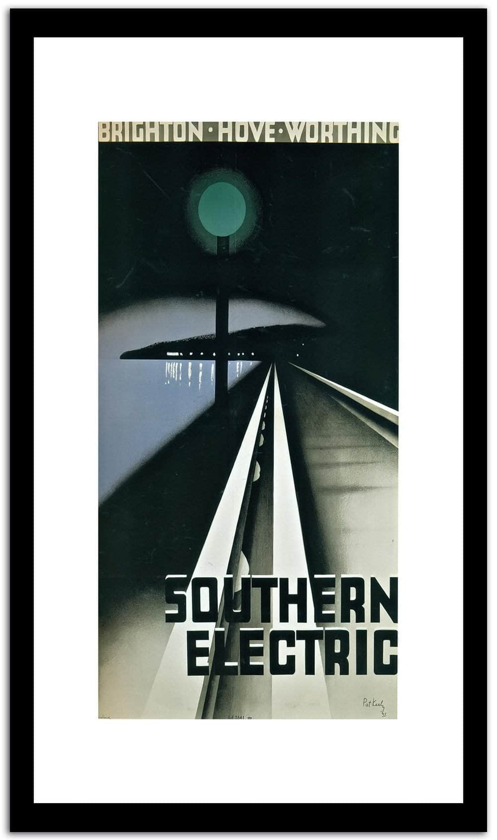 Southern Electric  Vintage Postera Fine Art Print
