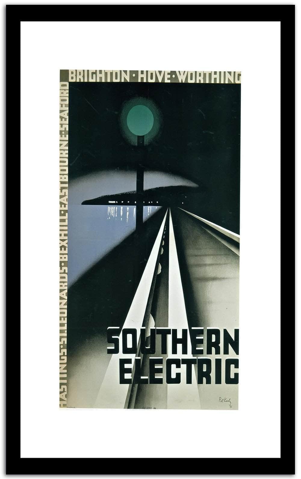 Southern Electric  Vintage Posterb Fine Art Print