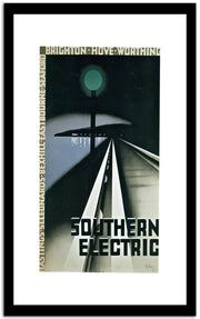 Southern Electric  Vintage Posterb Fine Art Print