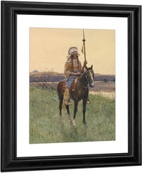 Southern Plains Indian Warrior, 1894 By Henry F. Farny Fine Art Print