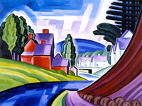 Space Motive   A New Jersey Valley (Wharton) By Oscar Bluemner Fine Art Print