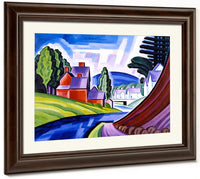Space Motive   A New Jersey Valley (Wharton) By Oscar Bluemner Fine Art Print