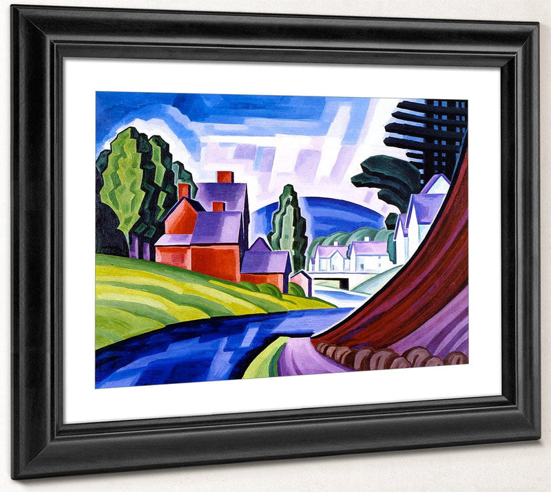 Space Motive   A New Jersey Valley (Wharton) By Oscar Bluemner Fine Art Print