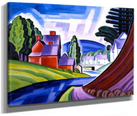 Space Motive   A New Jersey Valley (Wharton) By Oscar Bluemner Fine Art Print