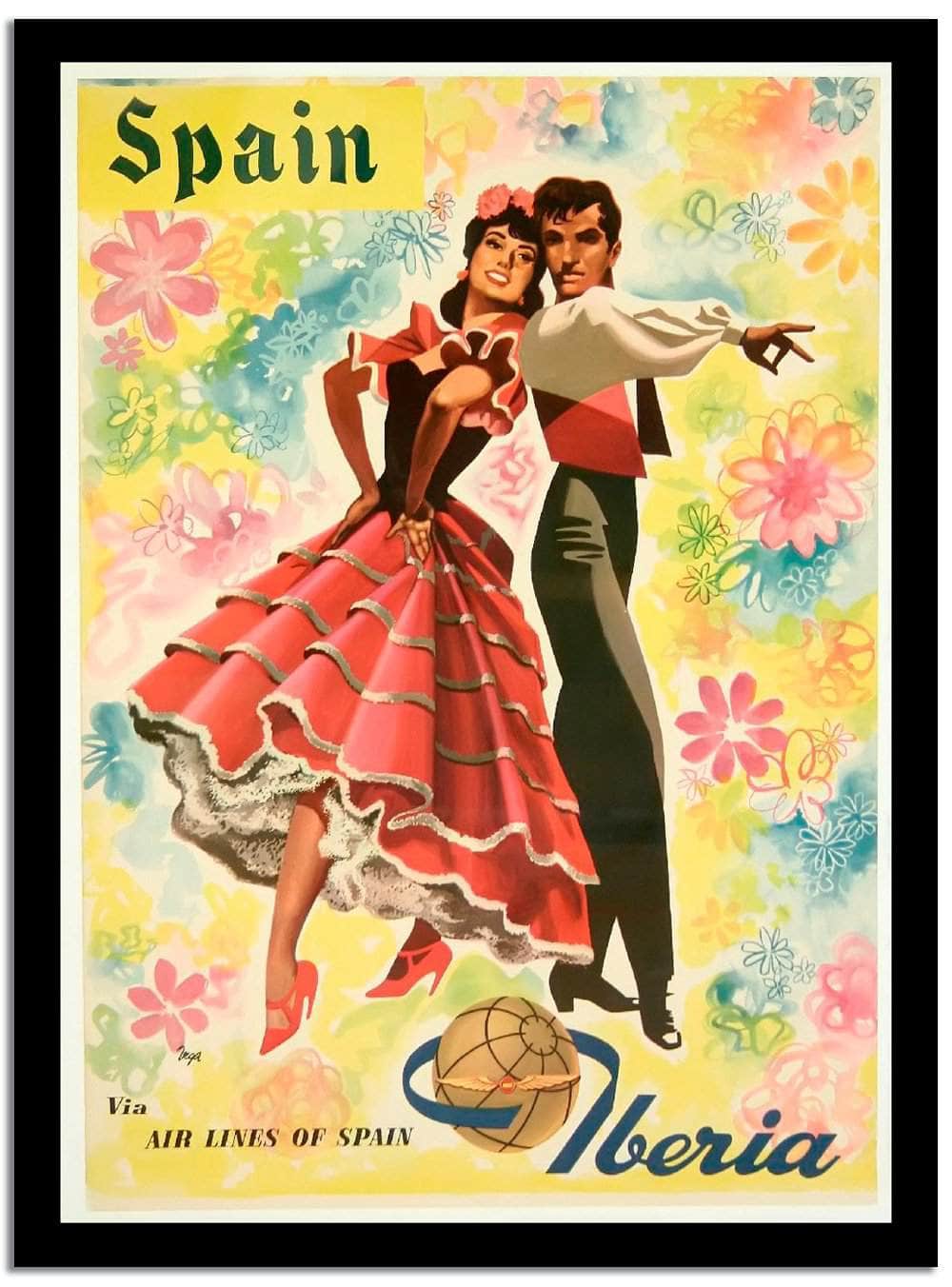 Spain  Vintage Poster Fine Art Print