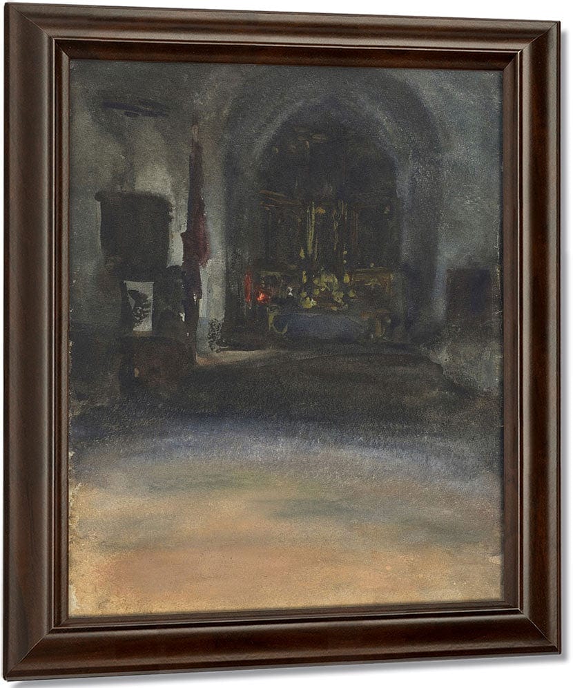 Spanish Church Interior By John Singer Sargent Fine Art Print