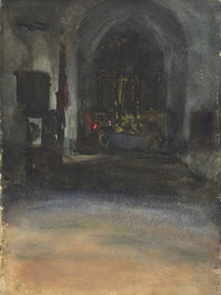 Spanish Church Interior By John Singer Sargent Fine Art Print