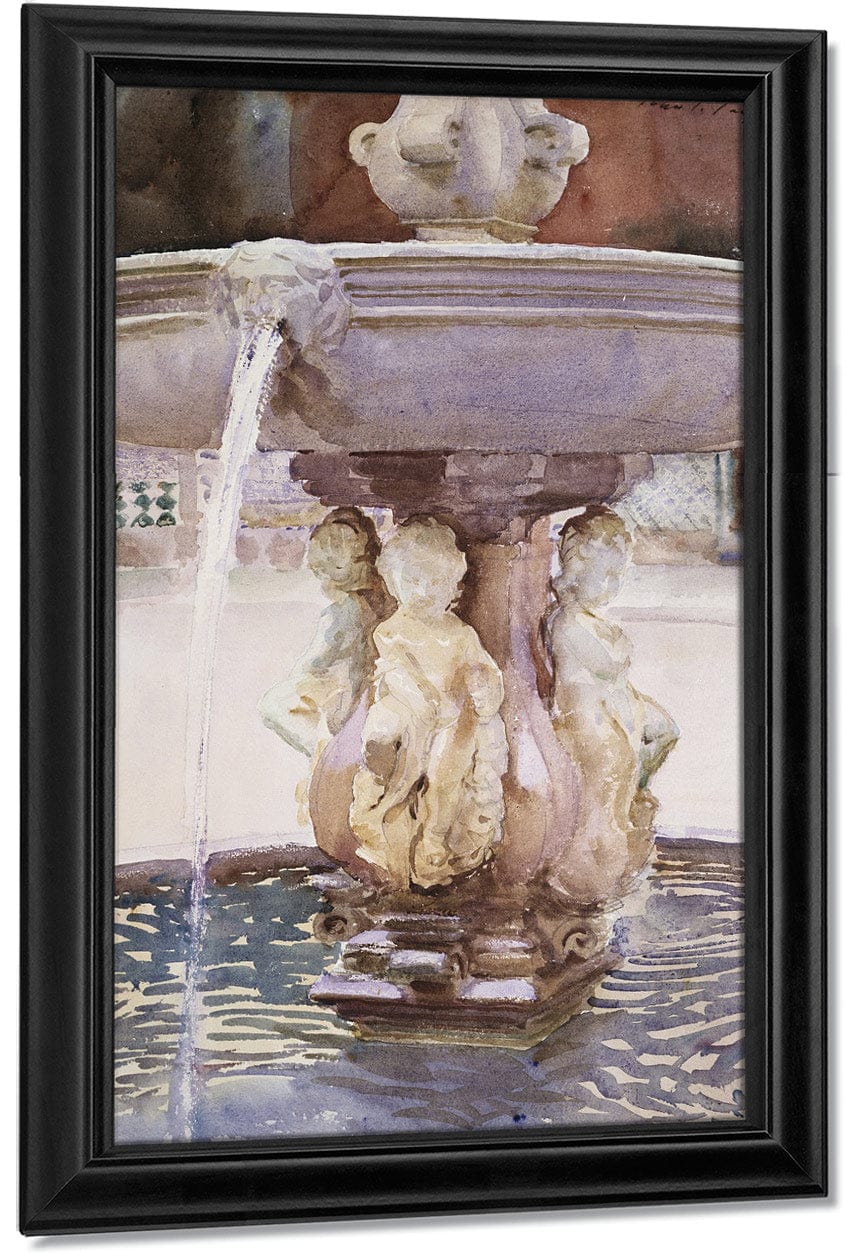 Spanish Fountain By John Singer Sargent Fine Art Print