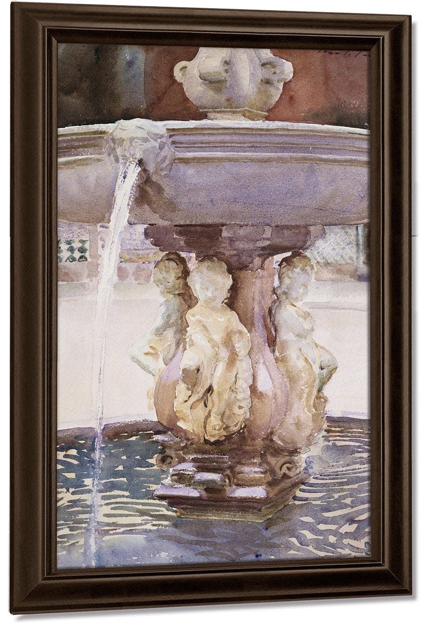 Spanish Fountain By John Singer Sargent Fine Art Print