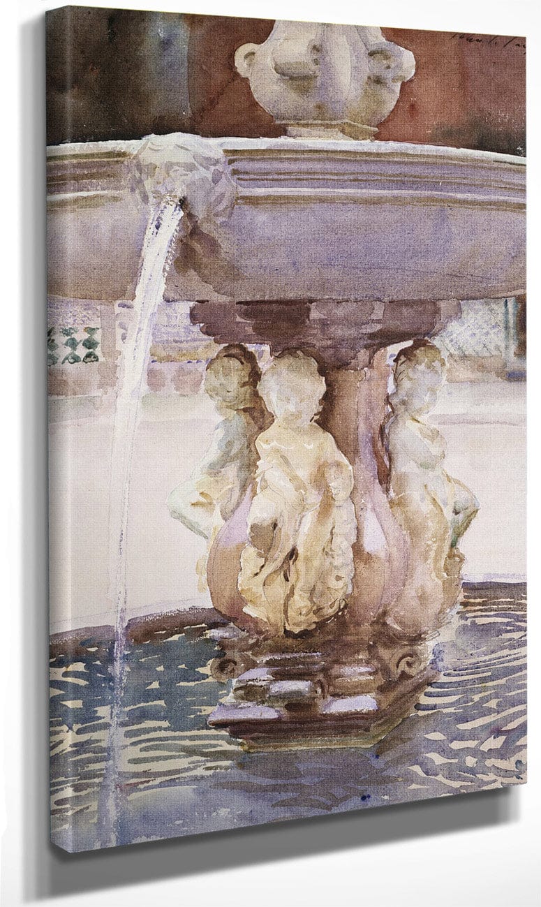 Spanish Fountain By John Singer Sargent Fine Art Print