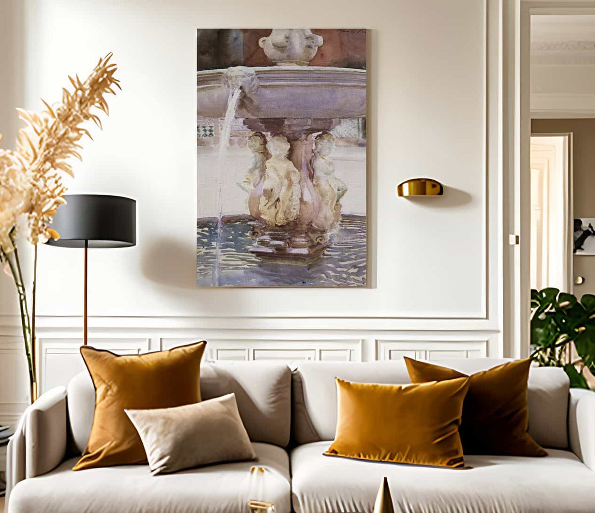 Spanish Fountain By John Singer Sargent Fine Art Print