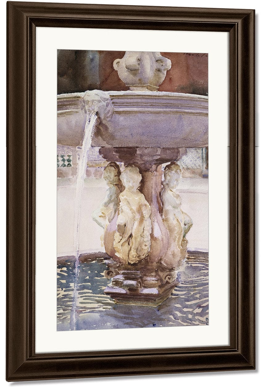 Spanish Fountain By John Singer Sargent Fine Art Print