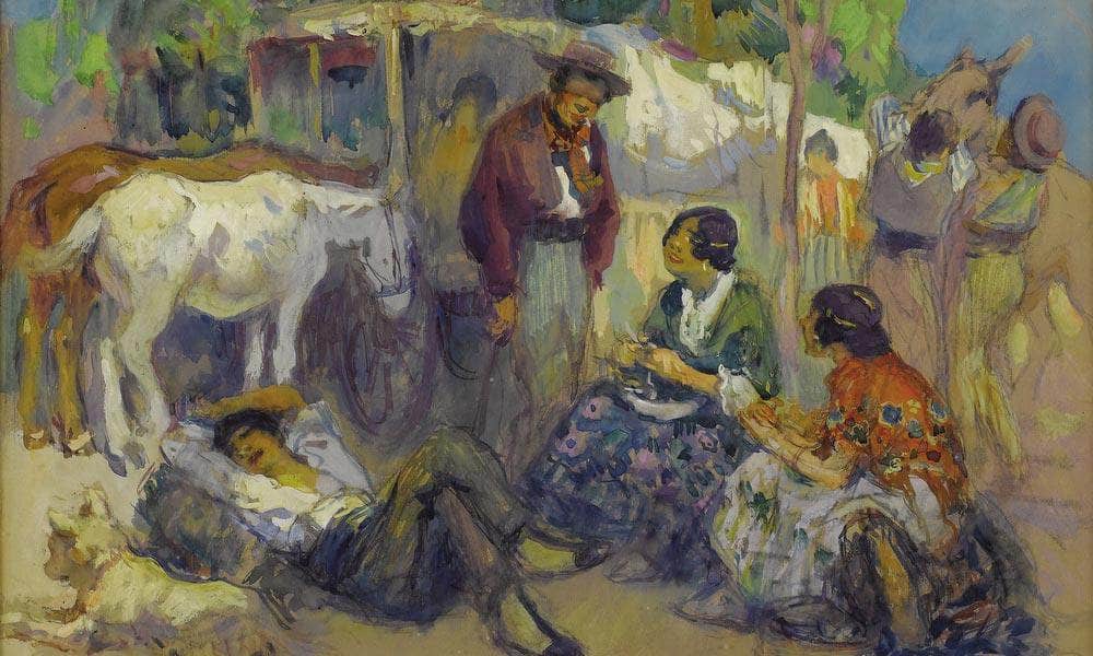 Spanish Market By Francis Luis Mora Fine Art Print